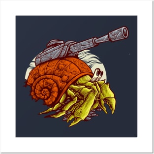 hermit crab war Posters and Art